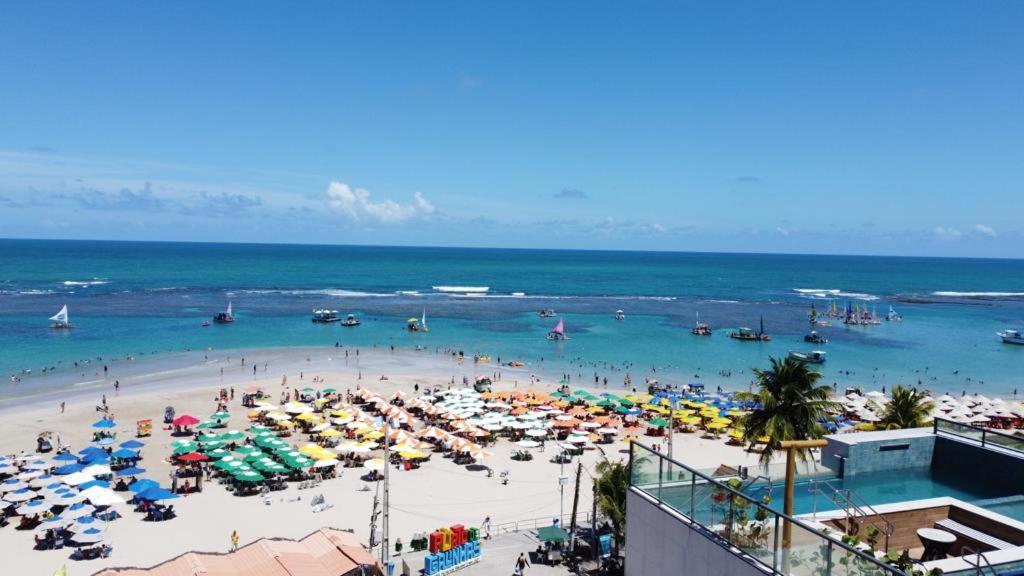 Flat Beira Mar Com Varanda Em Porto De Galinhas Luaran gambar